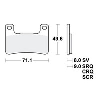 TRW TRQ BremsbeläGe Passend Vorn FüR Suzuki GSX-R 1000 Bj. 2004-2011