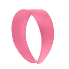 Neon Pink 2 Inch Hard Plastic Headband With Teeth Women And Girls Wide Hair Band