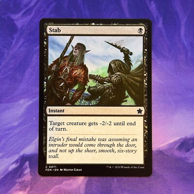 Stab 0071 DSK Duskmourn: House of Horror MTG Commander Instant Magic Black