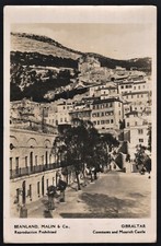 RPPC Gibraltar Casemates and Moorish Castle 1931 Postcard