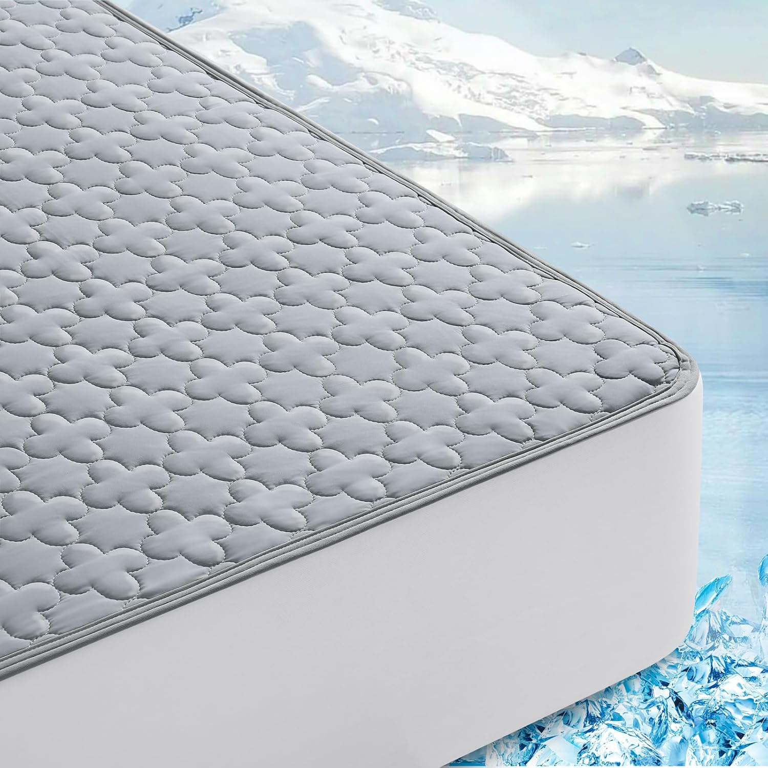 Twin Cooling Mattress Topper Summer Mattress Pad for Hot Sleepers and Night Swea