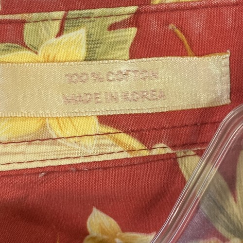 Campia Moda Mens Shirt Size XL Hawaiian Red Pineapple Cocktails Button Up Camp - Picture 6 of 6