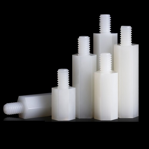 White Nylon Male-Female Spacer Hex Column Standoff Support Screw M2M2.5M3M4M5M6 - Picture 8 of 9