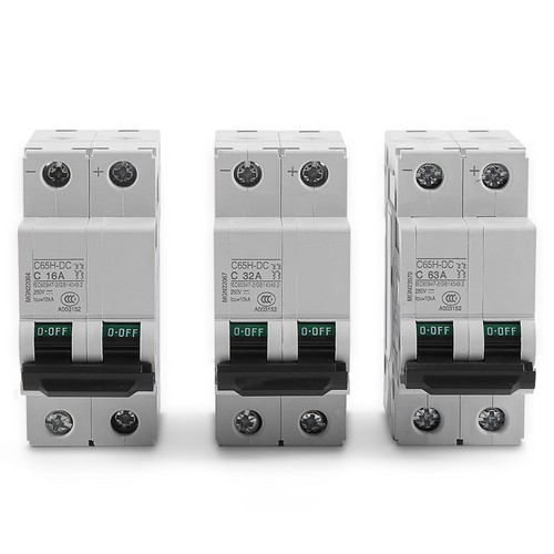16A/32A/63A Circuit Breaker C65H-DC 2P 250V DC PV Solar Energy Switch Amps B - Picture 2 of 8