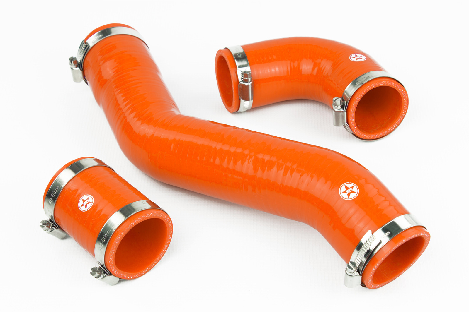 Silicone Intercooler Hoses fit Land Rover Discovery MK1 300TDI Turbo Orange
