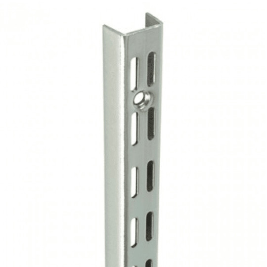 R1312 - Twinslot Wall Fixing Uprights - Chrome 1620mm