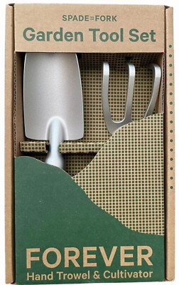 Spade to Fork 2pc Forever Garden Tool Set - NEW in BOX - Trowel & Cultivator