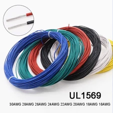 UL1569 26AWG Flexible Stranded PVC Electronic Wire Cable 300V Tinned Copper Wire
