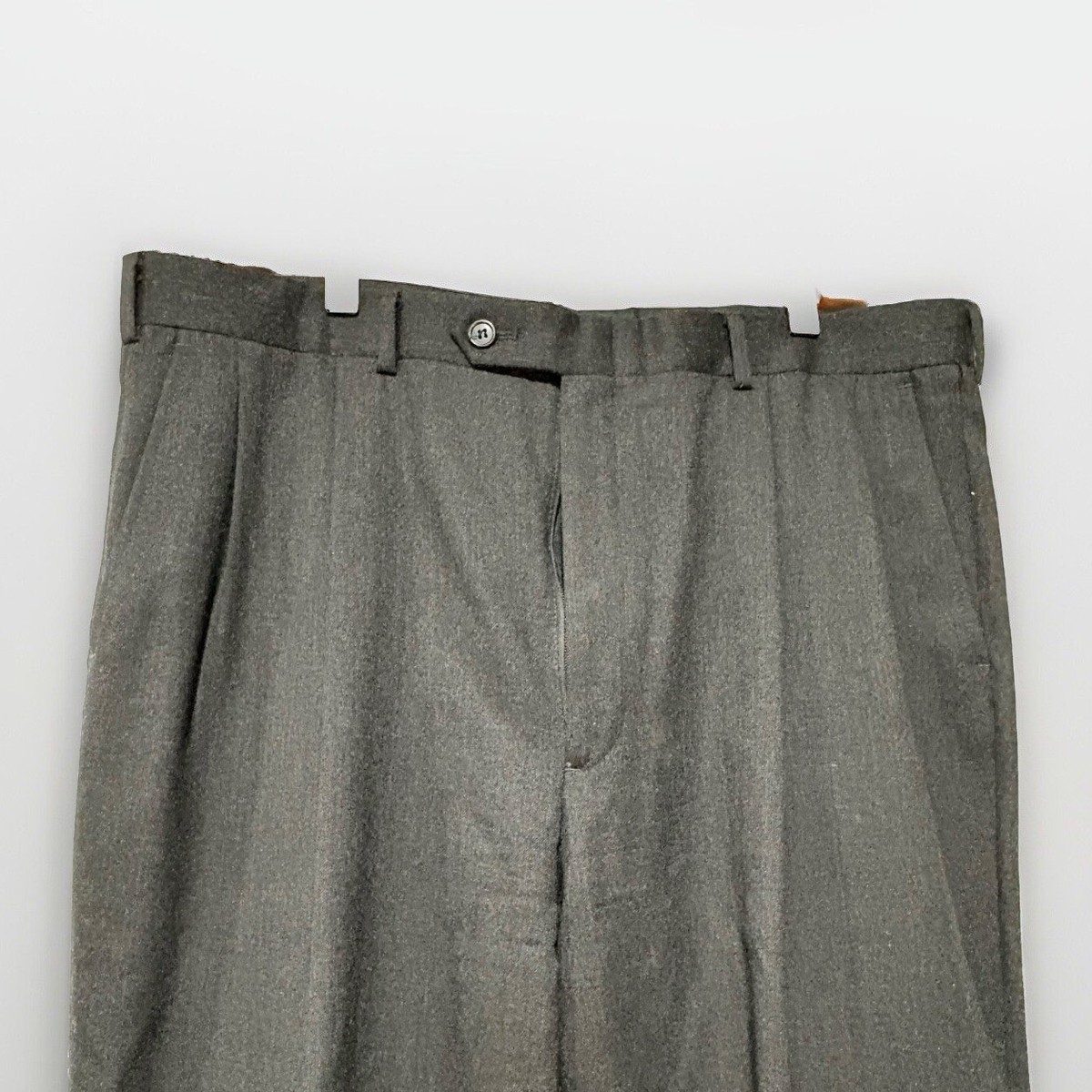VTG Burberrys Wool Dress Pants Mens Sz 36x30 Pleated Cuffed