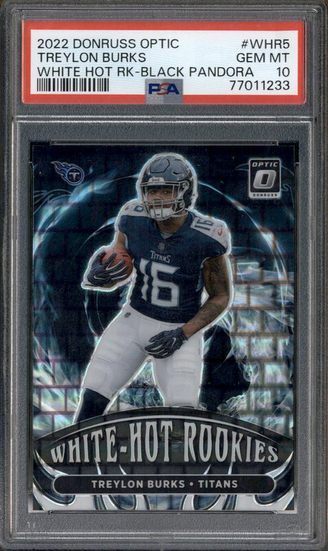 Treylon Burks Panini Donruss Optic White Hot Rookies #WHR5 Black Pandora