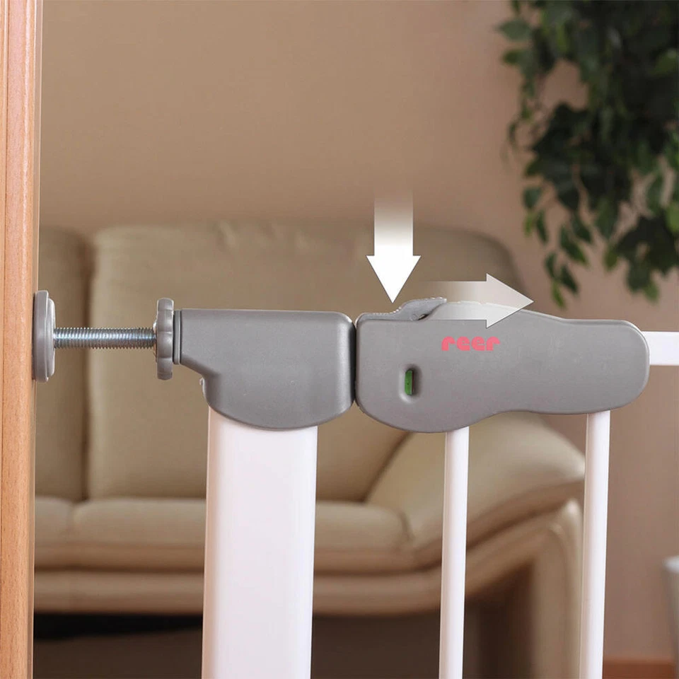 reer I-Gate Klemmgitter Türgitter Treppengitter Schutzgitter B 77.5 - 83.5 cm - Bild 4 von 4