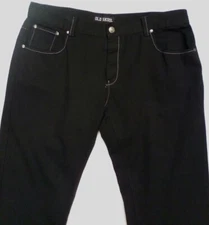 OLD SKOOL Men's  42 x 31.5  Black Denim Jeans       B94