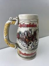 Budweiser Anheuser Busch 1983 Clydesdale Beer Stein Mug Vintage No Box