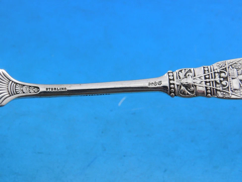 Tenedor de cena Fontainebleau de Gorham de plata esterlina 7 5/8" cubiertos reliquia Foto 4 de 4