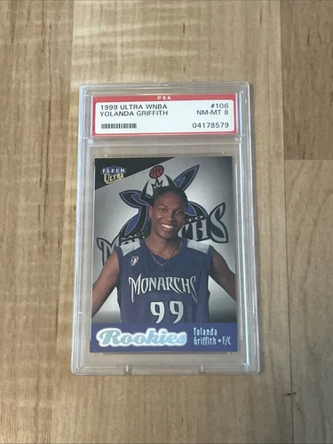 1999 Fleer Ultra RC WNBA Rookies Yolanda Griffith #106 PSA 8 MONARCHS HOF 🔥 🏀
