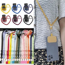 Universal Cross Body Phone Lanyard Nylon Patch Mobile Phone Strap Adjustable 1p