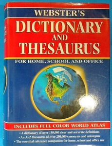 Webster S Dictionary And Thesaurus Includes Full Color World Atlas Ebay