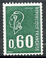 TIMBRE FRANCE NEUF ROULETTE N° 1815b ** MARIANNE DE BEQUET  NUMERO ROUGE AU DOS