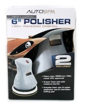 AUTO SPA 6" RANDOM ORBITAL CAR SURFACE POLISHER WITH BONUS BONNETS