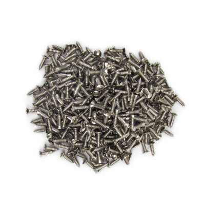 FLEOR 500PCS Sliver Guitar Bass Pick Guard Mounting Screw 3*12mm for ST TL PB