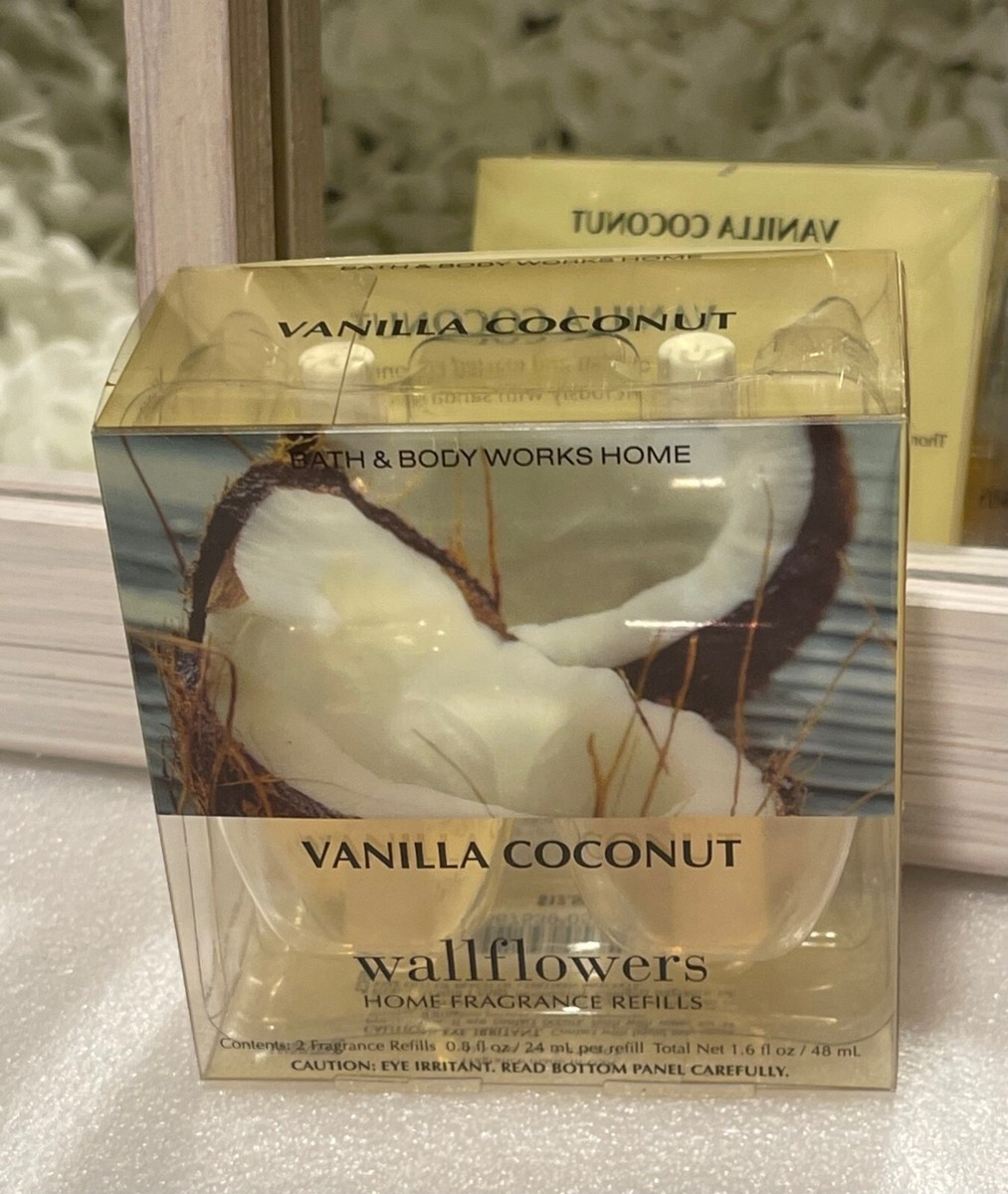 Bath Body Works Vanilla Coconut Wallflowers Refills 2-pack