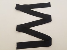 WOVEN ELASTIC BAND 1-1/4" BLACK SOLD BY 2 YARD 6 FEET INCREMENTS NNB