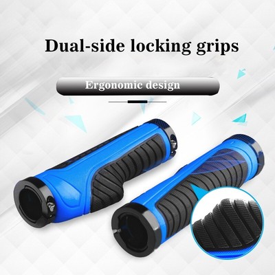 Ergonomic Cycling Grips MTB Bicycle Rubber Handlebar Dual-side locking grips