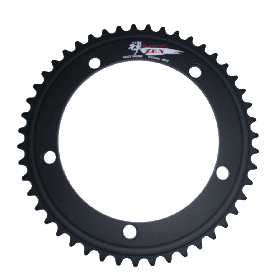 Sugino ZEN 144 BLACK CHAINRING with Kanji | eBay