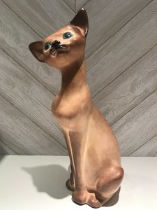 Vintage Siamese Cat Statue Mid-Century Studio Art Handmade Signed, A-245 | eBay