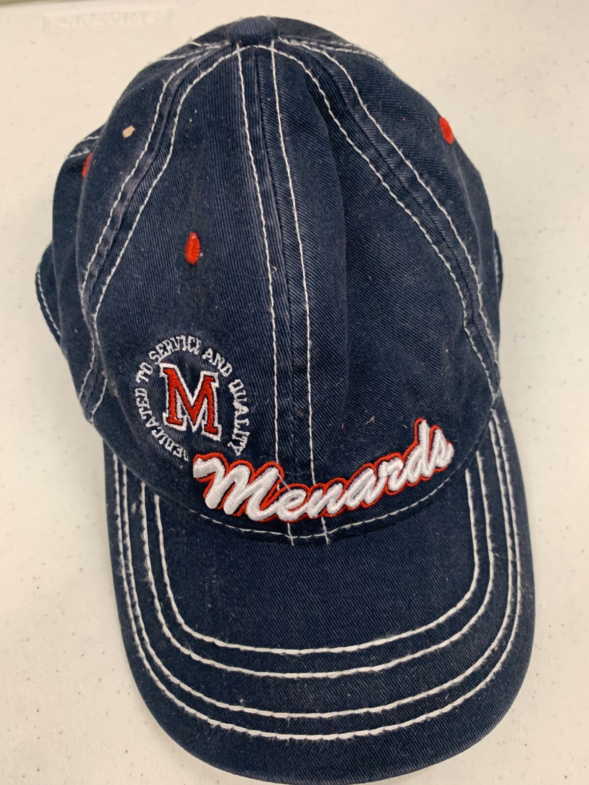 Menards Hat Cap Snap Back Adjustable Blue Pre Own… - image 1