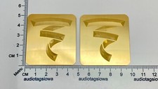 Focal Speaker Badge Custom Made Engraved Solid Brass PAIR