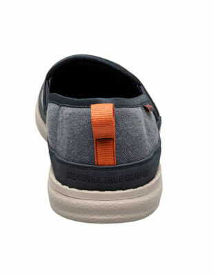 Mens Nunn Bush Brewski Slip On - Blue Canvas, Size 11 W  display picture 3
