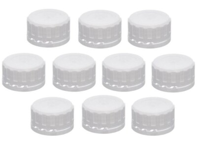 Kronkorken manipulationssichere Schraubdeckel weiß 38 mm - 10er Pack