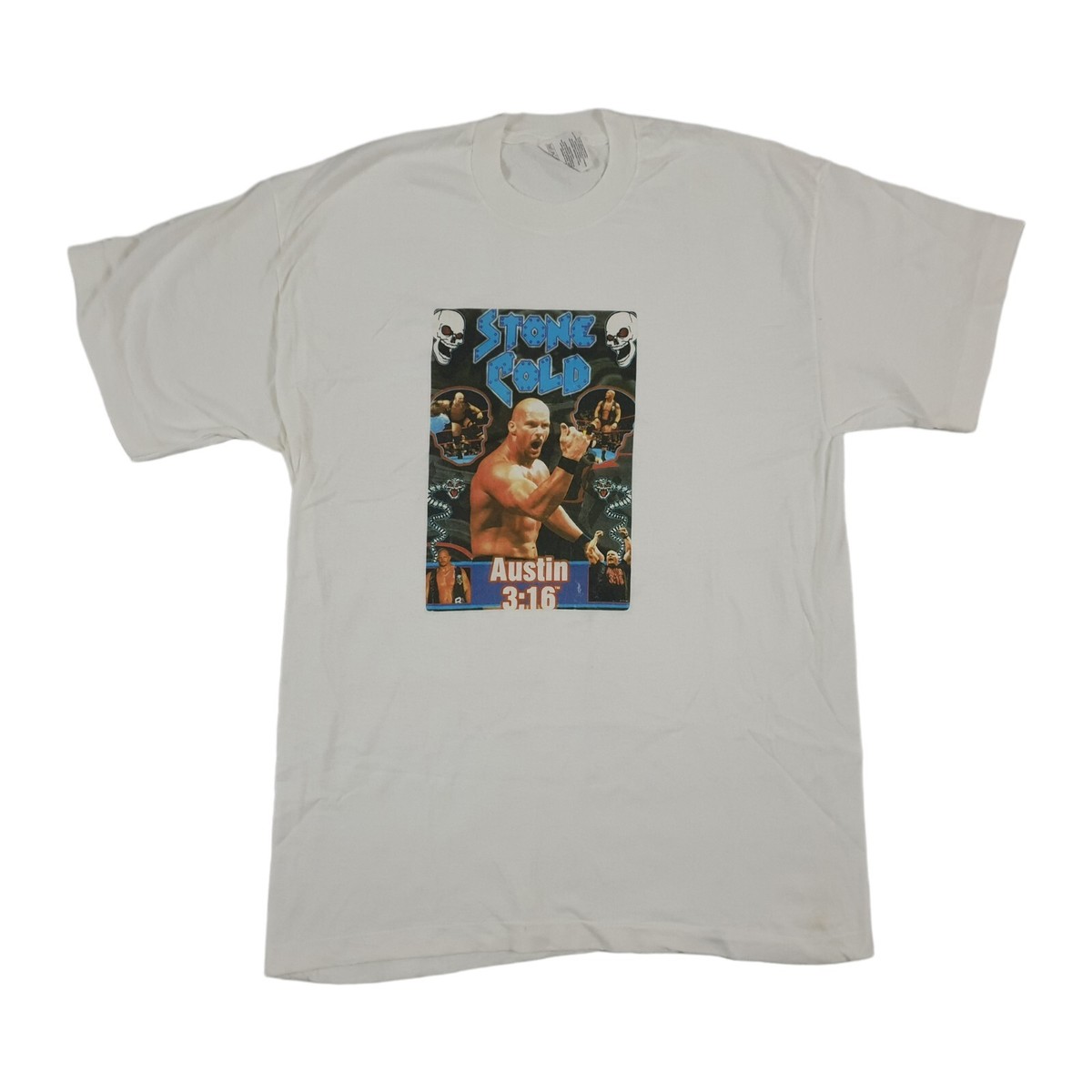 Vintage 90's WWF Steve Austin Stone Cold 3:16 Single Stitch