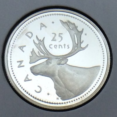 1952-2002 Canada 25 Cents Quarter KM# 448a Golden Jubilee