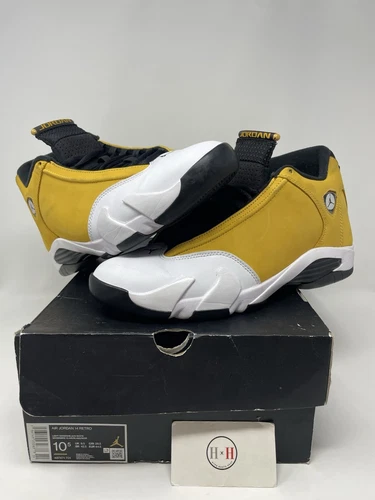 Air Jordan 14 Retro Ginger 2022 Size 10.5 487471-701 Authentic Rare Used 