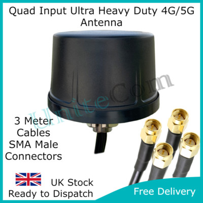 4G/5G Quad Input Heavy Duty Antenne 4x4 Home Fahrzeug Antenne O2 EE Three Vodafone