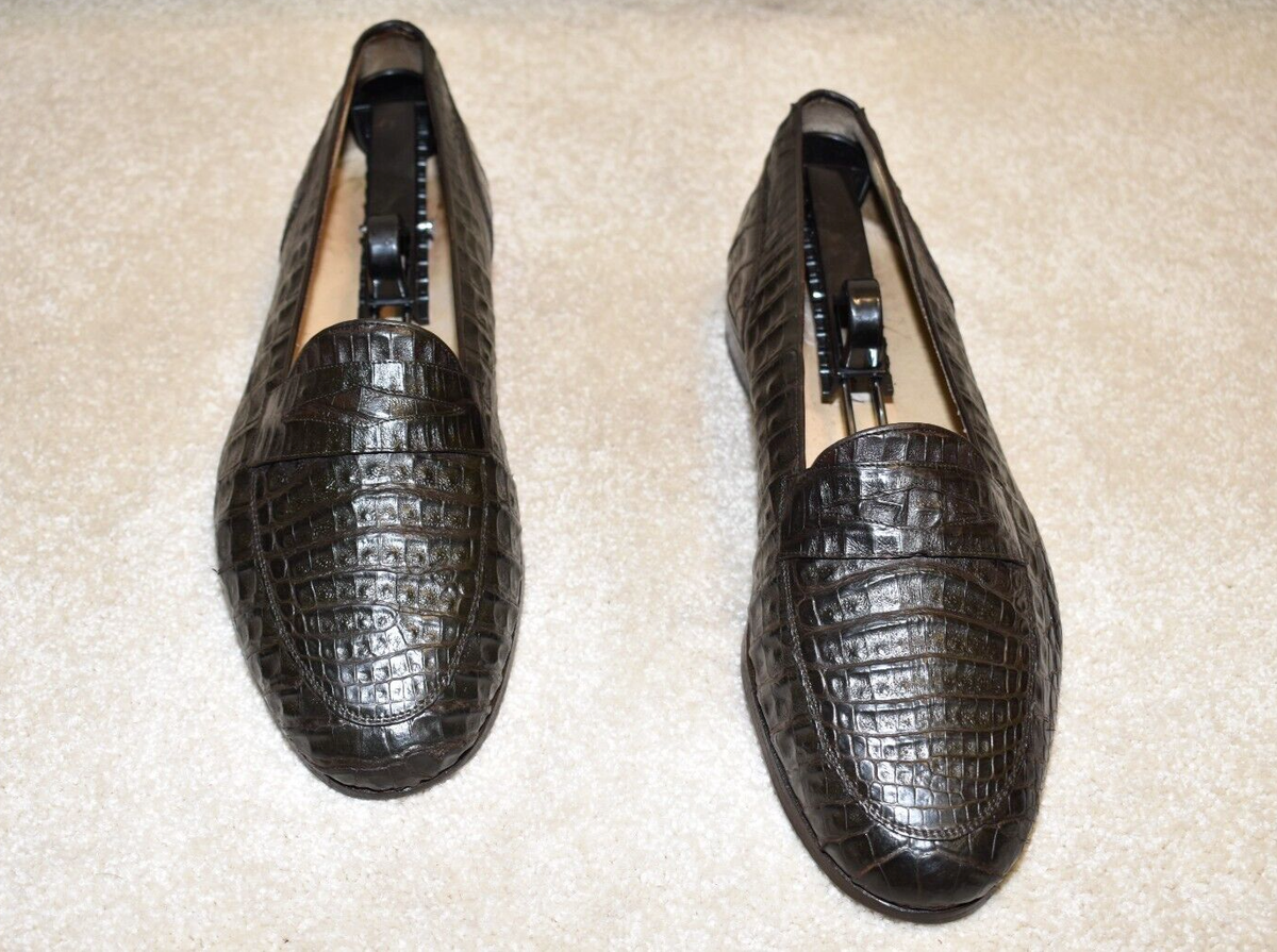 Wilkes Bashford Men\'s Alligator Loafers Genuine Alligator Skin Loafers – Premium Handmade Bit Dress  main image 4
