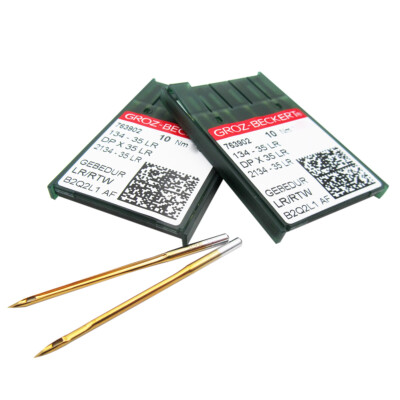 20PCS Groz-Beckert 134-35LR, DPX35LR Gebedur Titanium Leather Sewing Needles