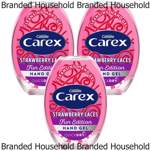 3 x CAREX HAND GEL SANITIZER ANTI BACTERIAL CHOOSE POCKET TRAVEL SIZE 50ML - Picture 2 of 7