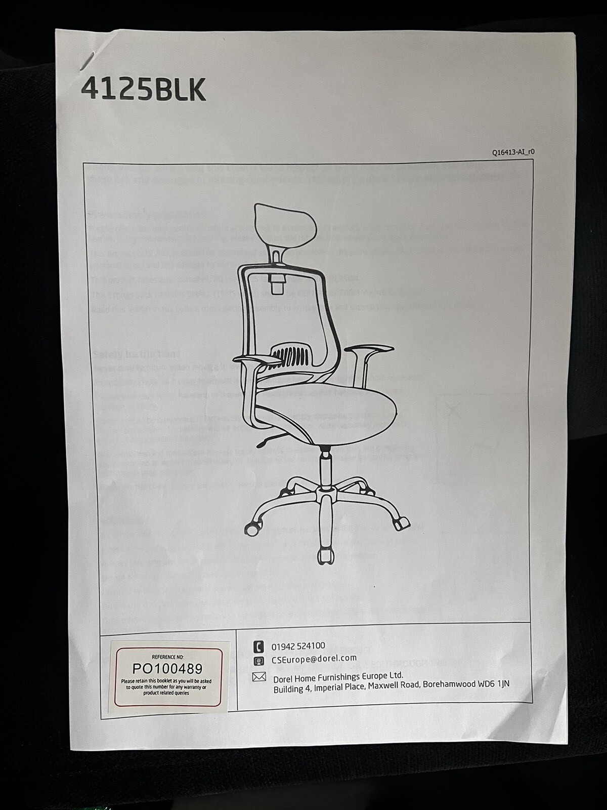 Office Chair John Lewis Alphason Ergonomic Black eBay