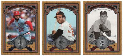 2006 SP Legendary Cuts When It Was A Game Silver /550 - Pick Any
