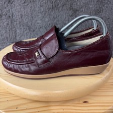 Vintage Clinic Nursing Shoe Women Size 9 Narrow Leather Brown Loafer Made in USA