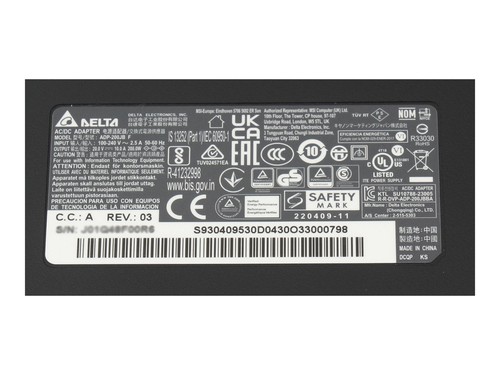 MSI Katana 17 B12VGK/B12VFK/B12VEK (MS-17L5) Original Netzteil 200,0 Watt - Bild 5 von 5