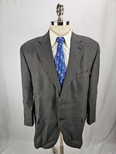 Joseph  Feiss Men's Blue Wool Nailhead Blazer Jacket 46R