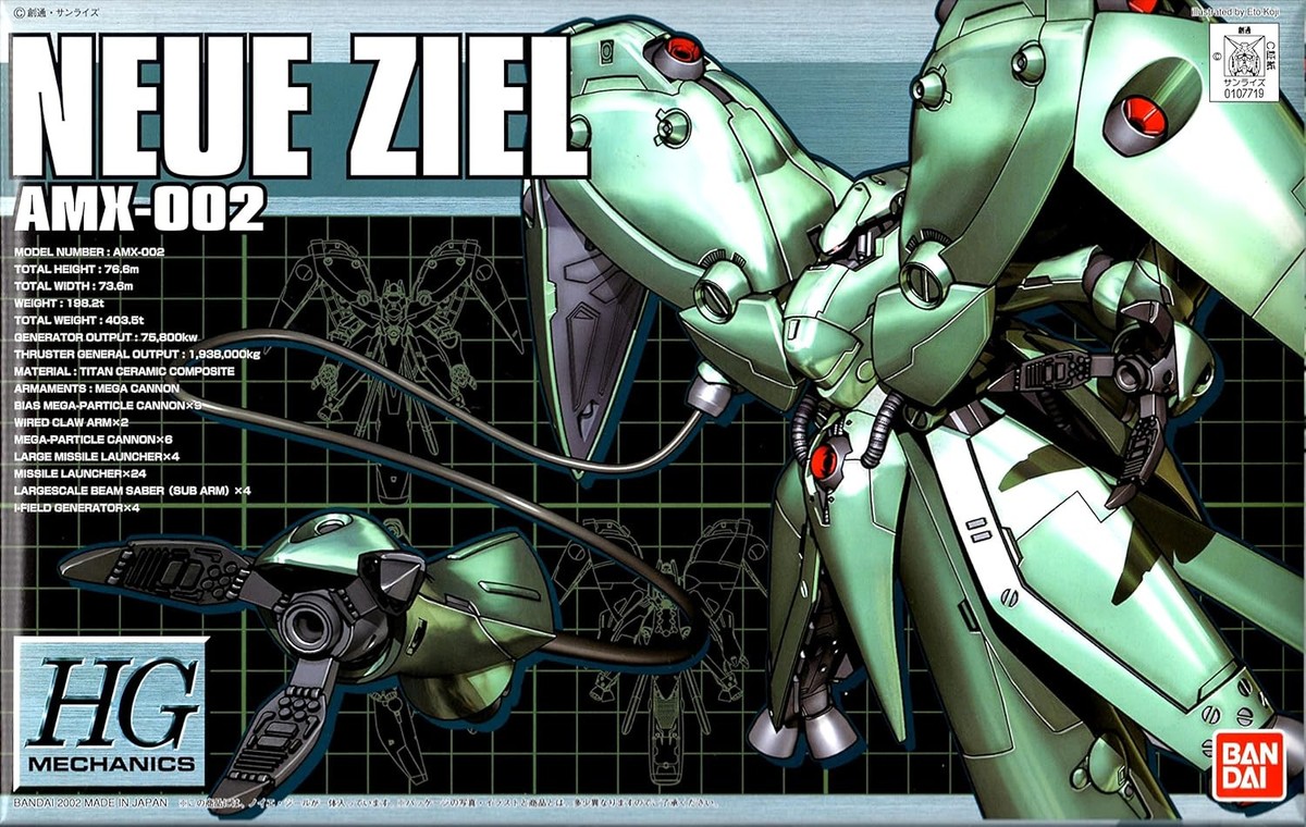 BANDAI 1/550 HGM AMX-002 NEUE ZIEL Model Kit JAPAN | eBay