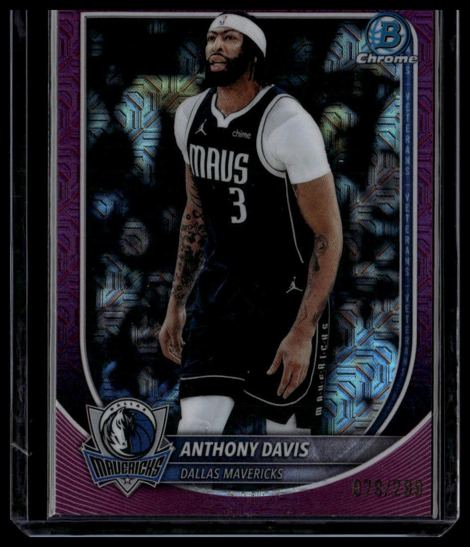 2025-26 Bowman #BCV-131 Anthony Davis Chrome Fuschia Mojo Refractor /299