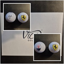 Vice Tour Golfball mit Logos 12 neue Bälle 1-4 Nummer Logo Ferrari Maseratti NEU