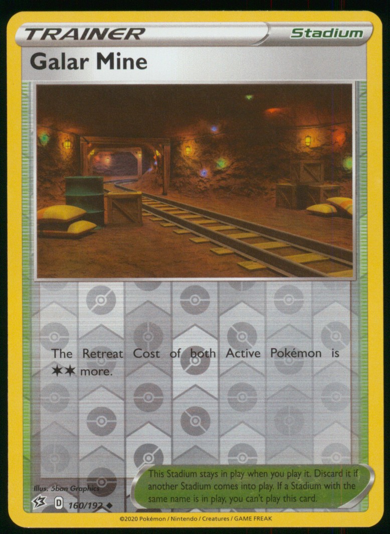Galar Mine 160/192 Uncommon Rebel Clash Pokemon Reverse Holo Near Mint