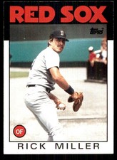 Rick Miller 1986 Topps #424 Boston Red Sox MLB READ FREE SHIPPING AutographDen